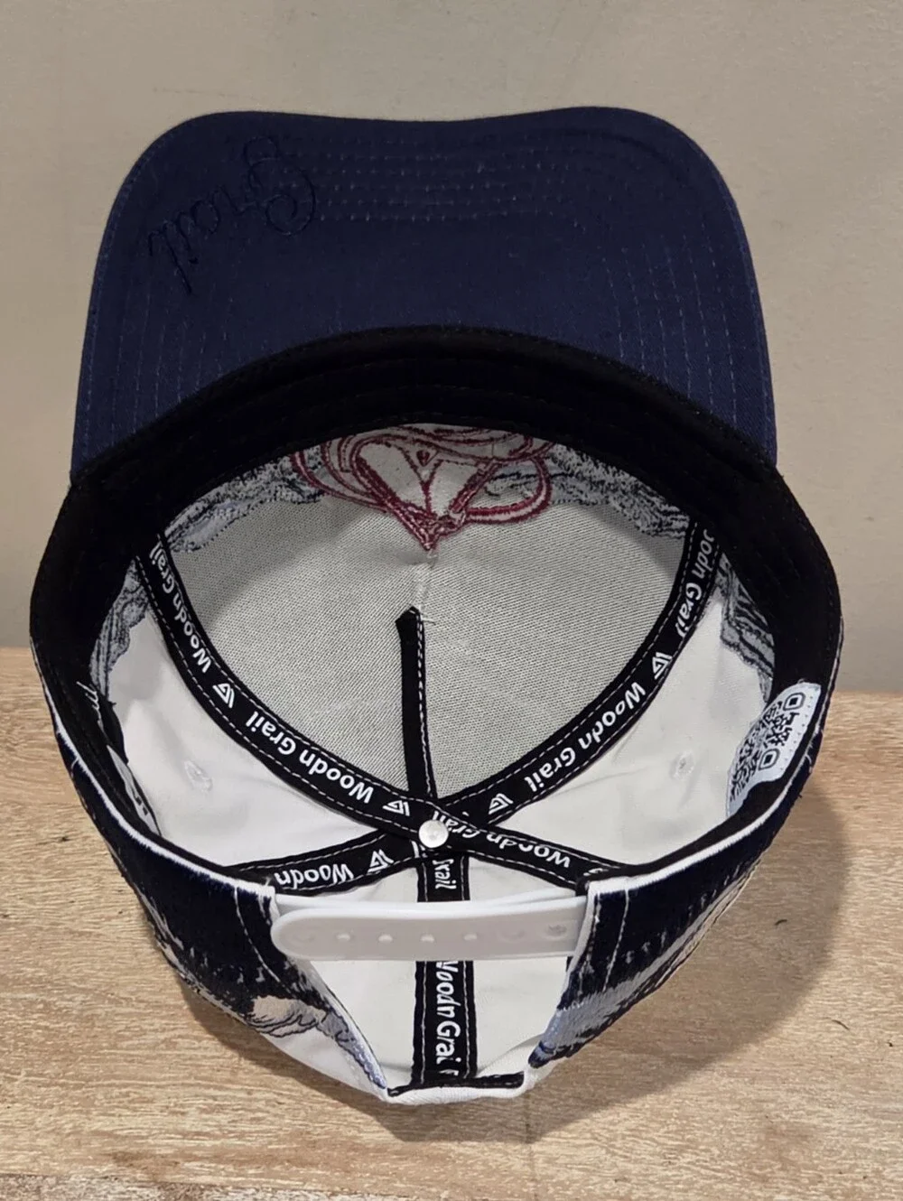 Woodn Grail Colorado Avalanche Heavyweight Snapback Hat  Wrap-around Mountains